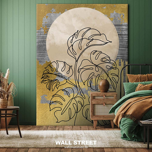 Фотообои в интерьере артикул Gold Set 3, ЗОЛОТОЙ НАБОР / GOLD SET, Wall street