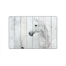 Панно с изображением лошади Creative Wood ZOO ZOO - 13 Белая лошадь