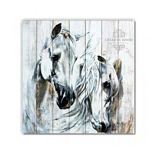 Панно с изображением лошади Creative Wood ZOO ZOO - 18 Лошади арт
