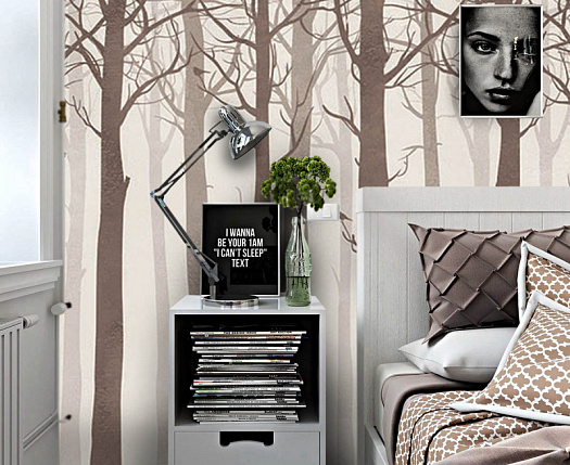Фотообои в интерьере артикул Arbre 10, ДЕРЕВО / ARBRE, Wall street