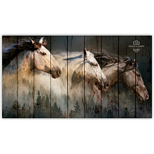 Панно с изображением лошади Creative Wood ZOO ZOO - 36 Три коня