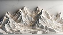 3D обои с рисунком облако Design Studio 3D ЗD Mountains AG-DMT-002